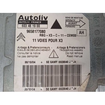 Recambio de centralita airbag para citroën c5 berlina attraction referencia OEM IAM 9658177080 603481900 