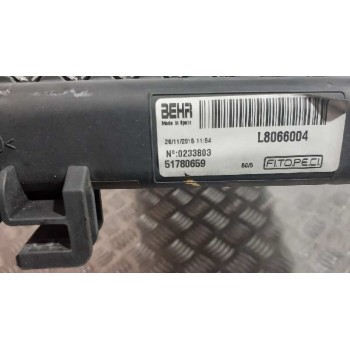 Recambio de radiador agua para fiat fiorino básico referencia OEM IAM 51780659 1330T9 1330T9