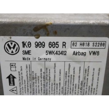 Recambio de centralita airbag para volkswagen golf v berlina (1k1) sportline referencia OEM IAM 1K0909605R  