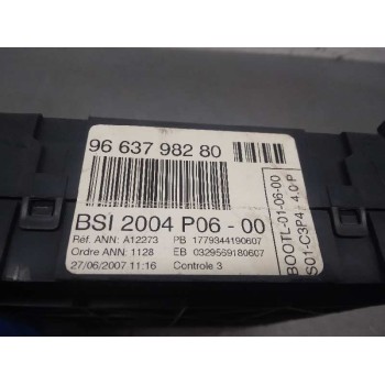 Recambio de centralita bsi para peugeot 207 confort referencia OEM IAM 9663798280  