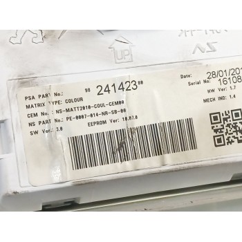 Recambio de cuadro instrumentos para peugeot 2008 (--.2013) referencia OEM IAM 982470828000  