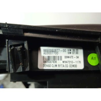 Recambio de mando climatizador para citroën c4 grand picasso sx referencia OEM IAM 9650868977  