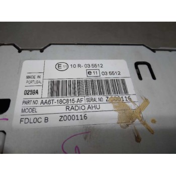 Recambio de sistema audio / radio cd para ford fiesta (cb1) trend referencia OEM IAM AA6T18C815AF CAJA 