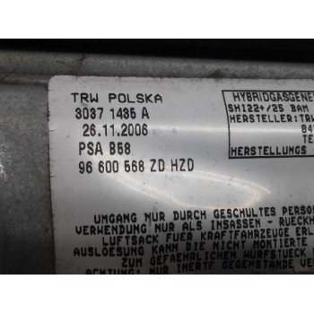 Recambio de kit airbag para citroën c4 grand picasso sx referencia OEM IAM 9654102280  