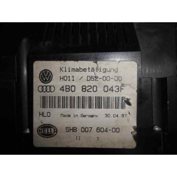 Recambio de mando climatizador para audi a6 berlina (4b2) 2.4 v6 30v referencia OEM IAM 4B0820043F TOCADO 