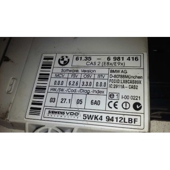 Recambio de modulo electronico para bmw serie 1 berlina (e81/e87) 118d referencia OEM IAM 6981416  