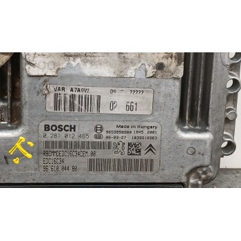 Recambio de centralita motor uce para peugeot 207 1.6 hdi cat (9hz / dv6ted4) referencia OEM IAM 9661004480 0281012465 