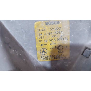 Recambio de faro derecho para mercedes-benz clase a (w168) 170 cdi (168.008) referencia OEM IAM A1688200261 0301152202 