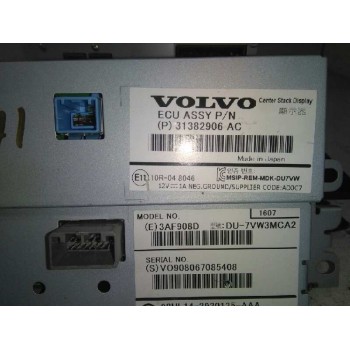 Recambio de sistema navegacion gps para volvo v40 kinetic referencia OEM IAM 31667305AA  